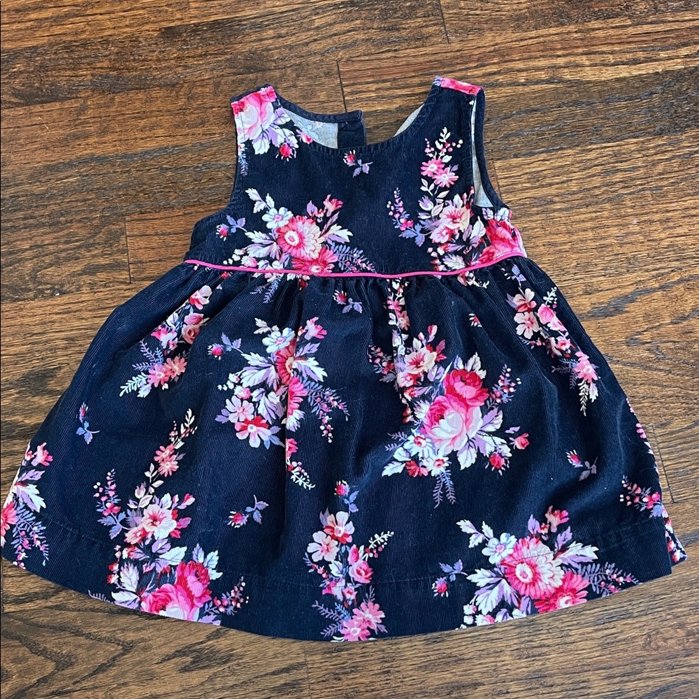 GAP Navy Floral Baby Dress